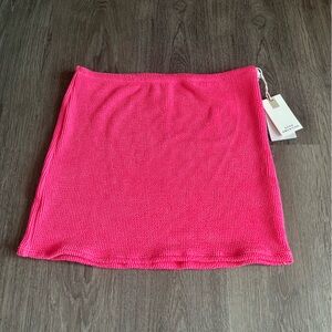 Good American Swim Good American Always Fits Mini Skirt Bright Pink GSW0203LV
